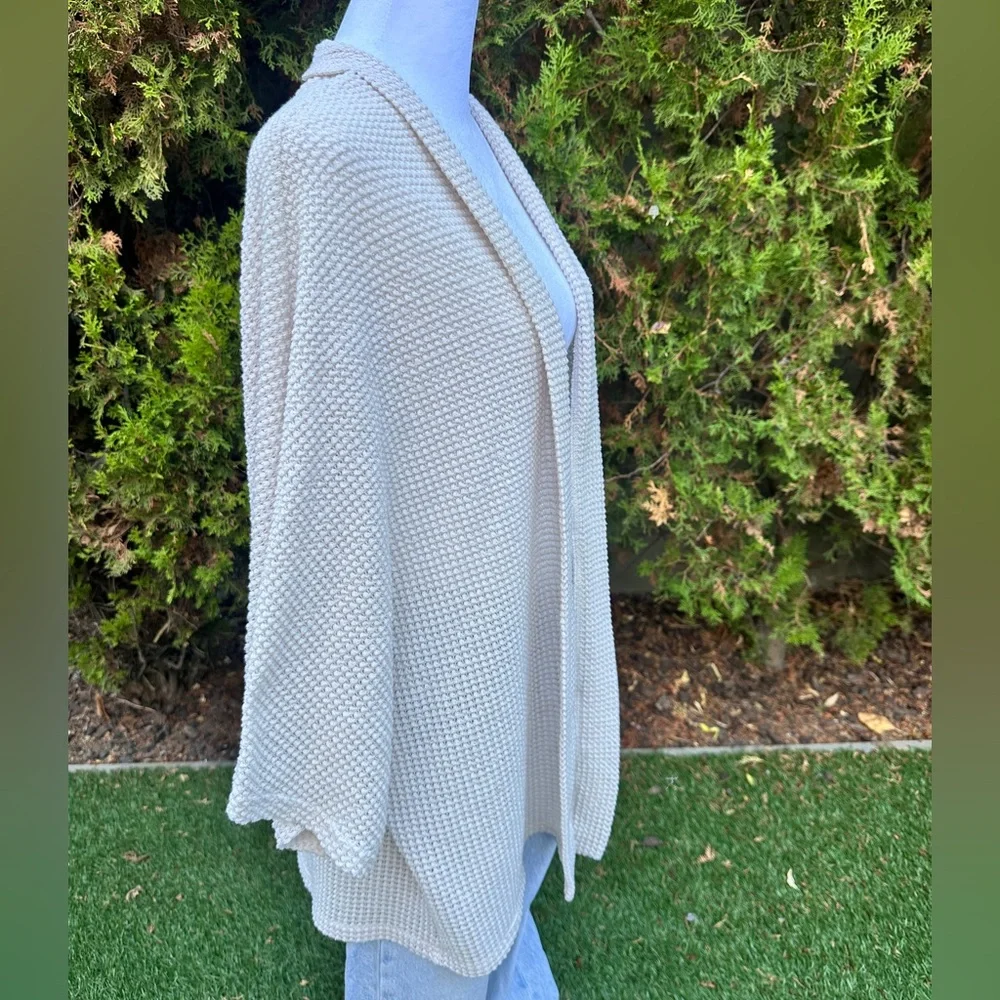 Free People Ivory Cardigan Women’s One Size Slouchy Oversized Sweater